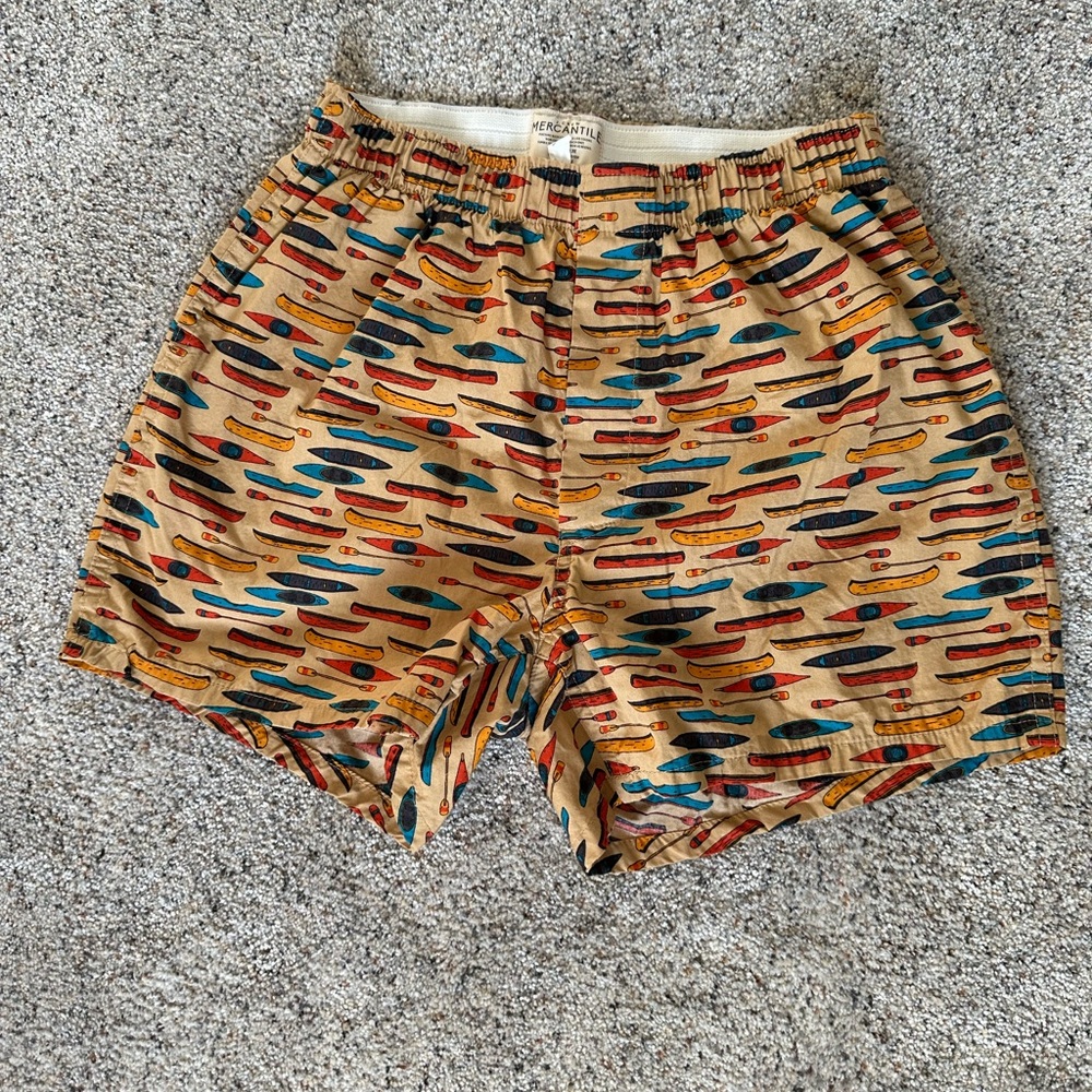 JCrew Mercantile canoe boxer shorts size small 29-31 elastic waist